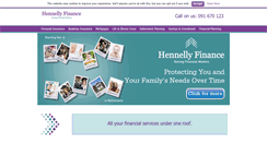 Desktop Screenshot of hennellyfinance.ie